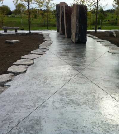 Stamped Concrete / Cemetary